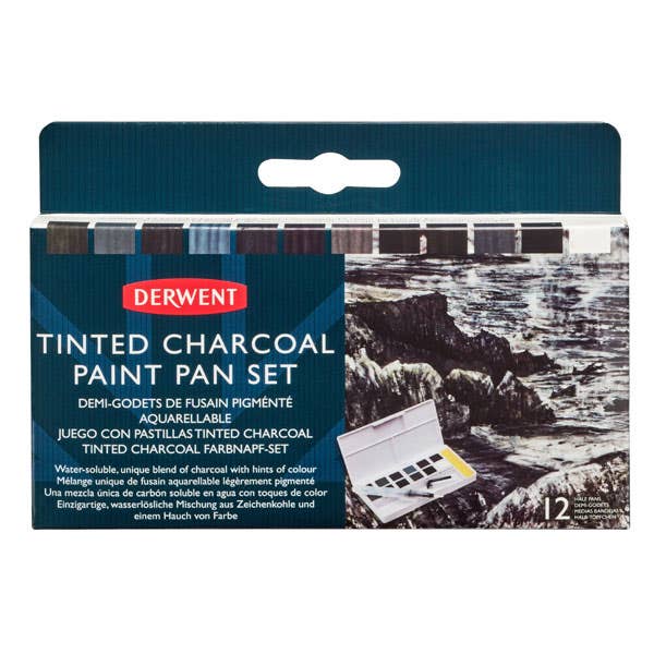Derwent Tinted Charcoal Paint Pan Set