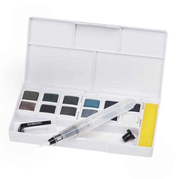 Derwent Tinted Charcoal Paint Pan Set