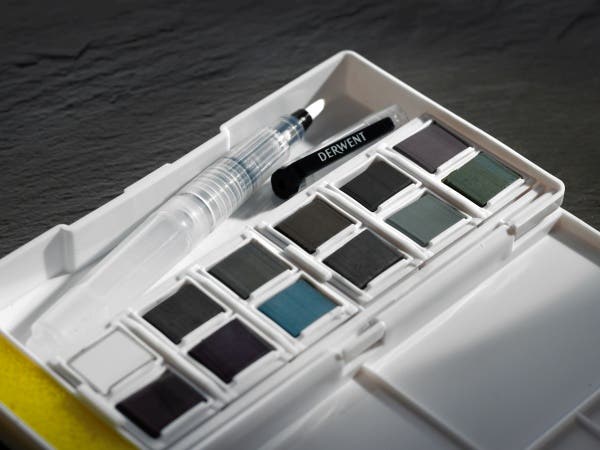 Derwent Tinted Charcoal Paint Pan Set
