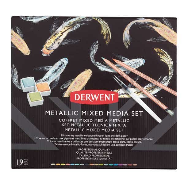 Derwent Metallic Mixed Media Set