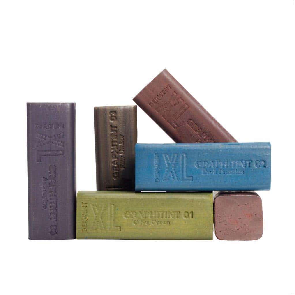 Derwent XL Graphitint Block Tin Set 6