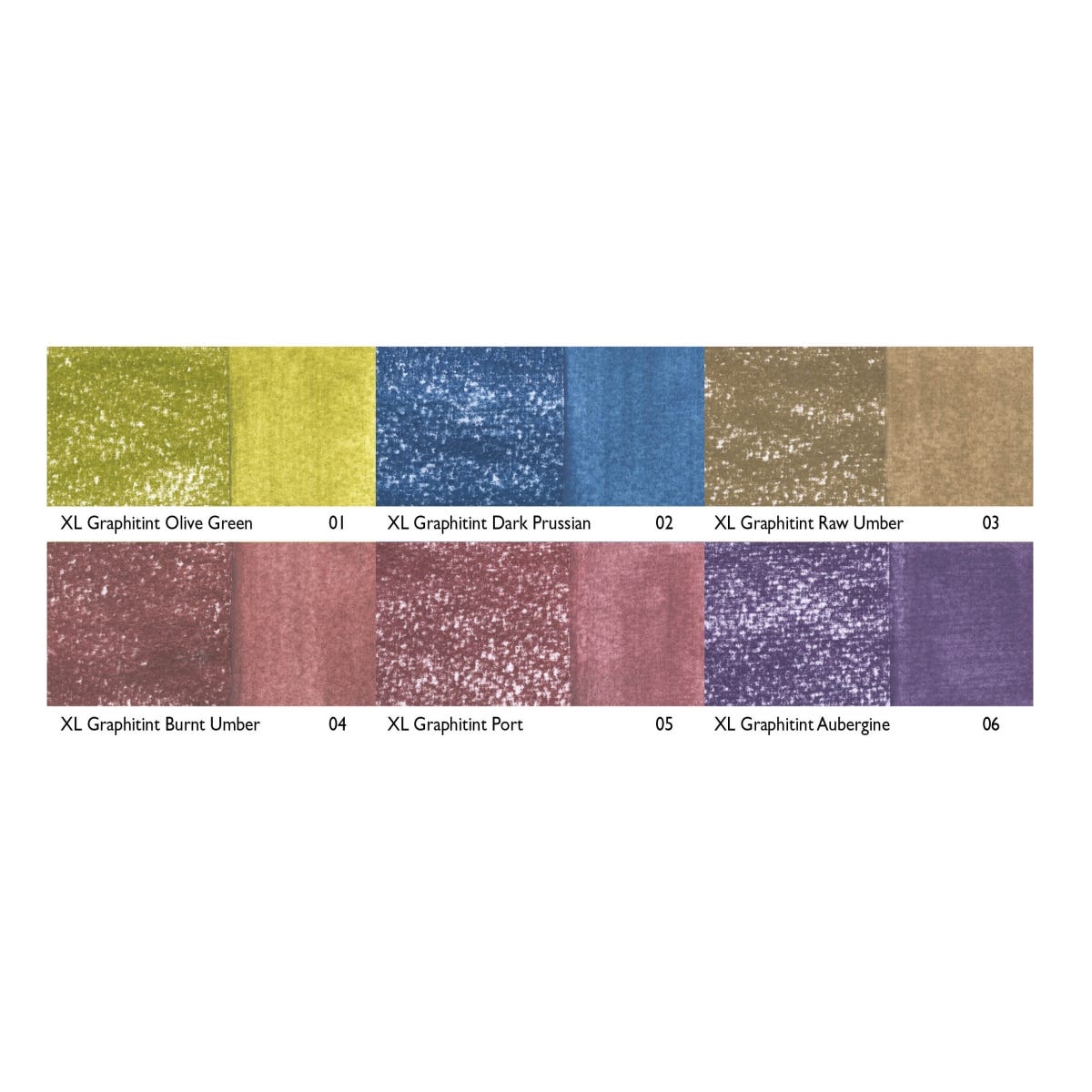 Derwent XL Graphitint Block Tin Set 6