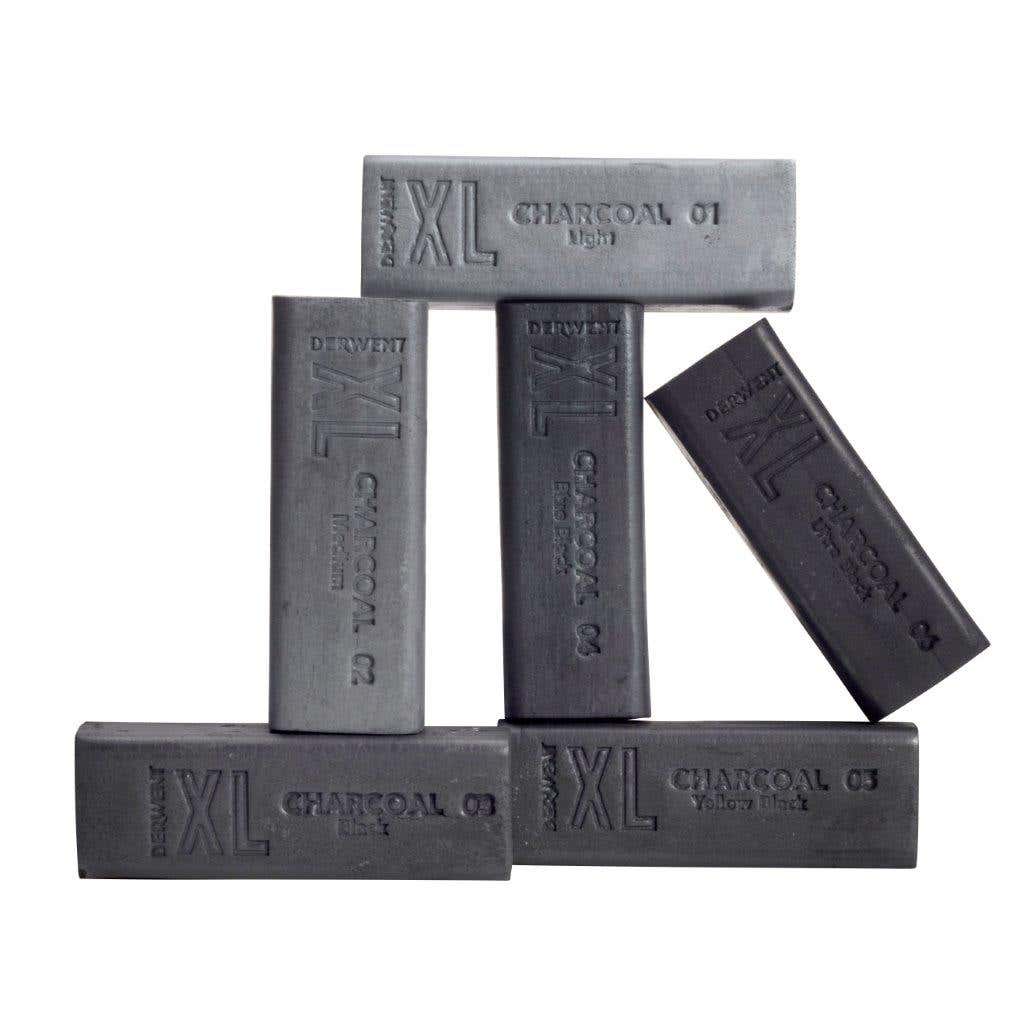 Derwent XL Charcoal Block Tin Set 6