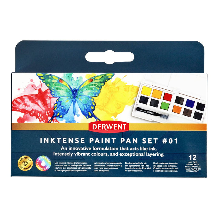 Derwent Inktense Paint Pan Set 12