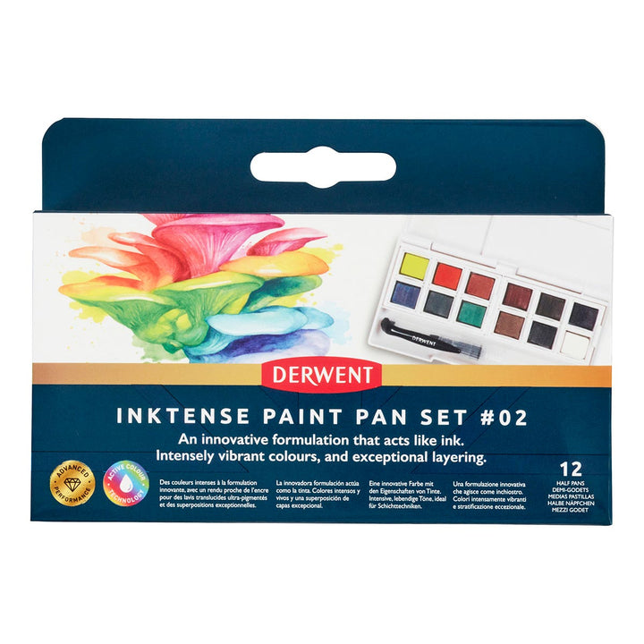 Derwent Inktense Paint Pan Set 12