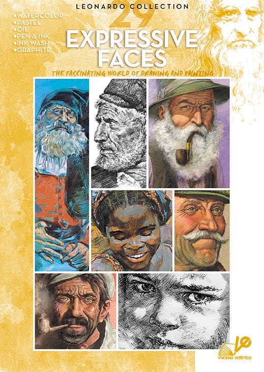 Leonardo Collection: 29 Expressive Faces Book