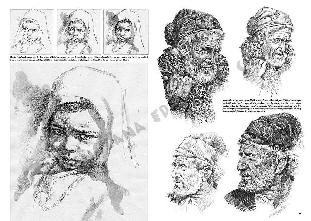 Leonardo Collection: 29 Expressive Faces Book