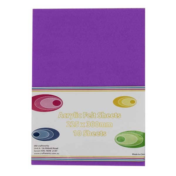 D&L Craftworkz Acrylic Felt Packs