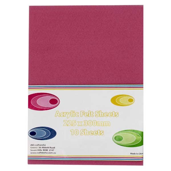 D&L Craftworkz Acrylic Felt Packs