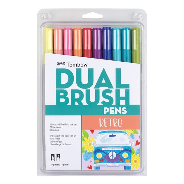 Tombow Dual Brush Pen Sets of 10
