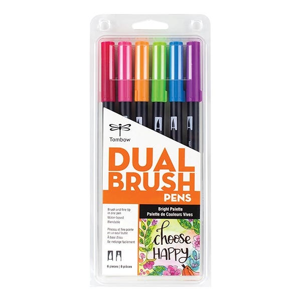 Tombow Dual Brush Pen Sets of 6
