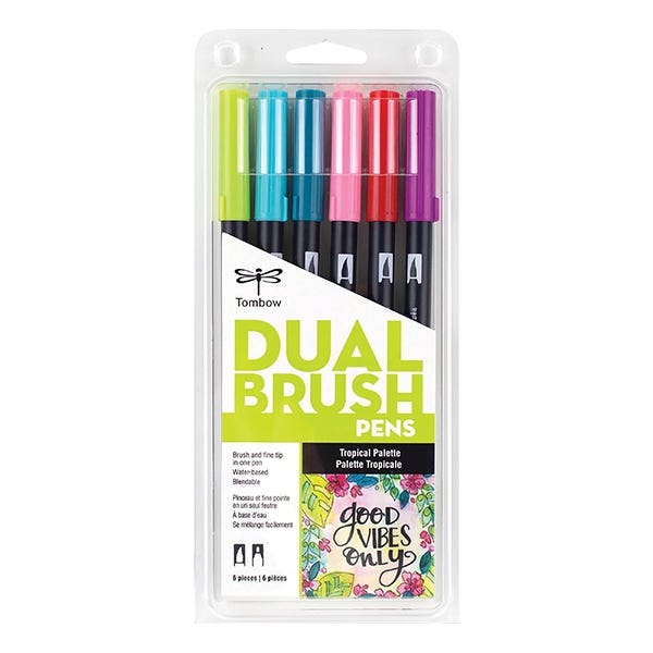 Tombow Dual Brush Pen Sets of 6