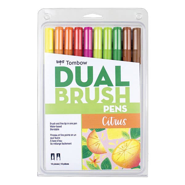 Tombow Dual Brush Pen Sets of 10