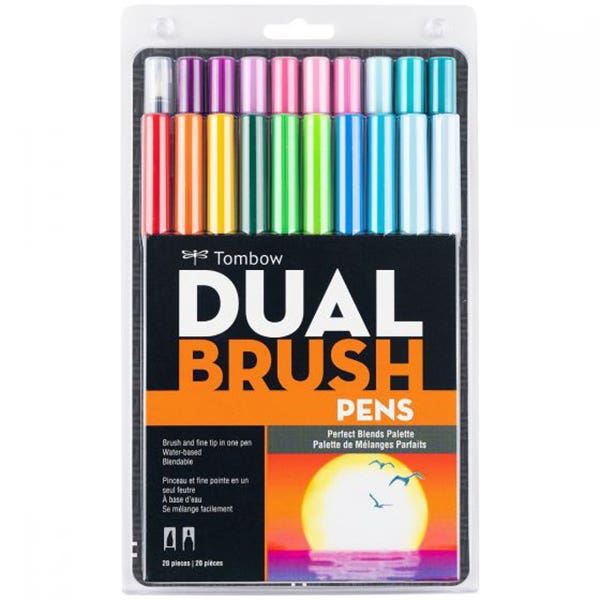 Tombow Dual Brush Pen Sets of 20