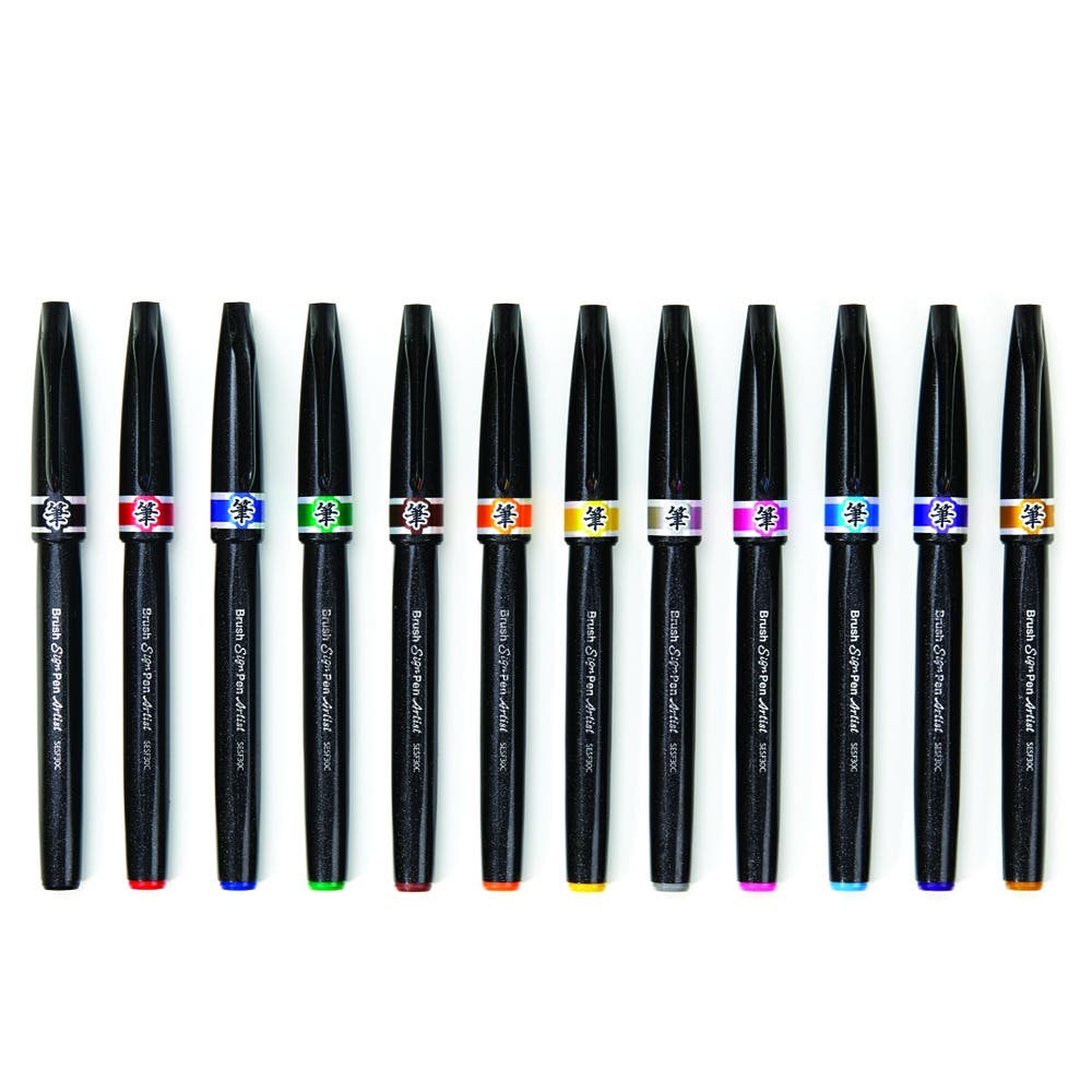 Pentel Artist Brush Sign Pens
