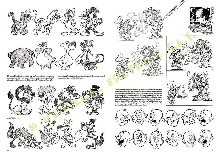Leonardo Collection: 38 Cartoons and Humorous Drawing