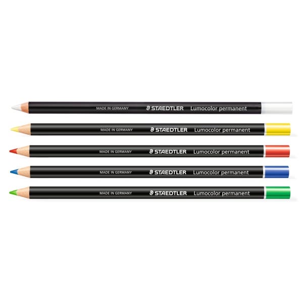 STAEDTLER Lumocolor Permanent Glasochrom Pencils