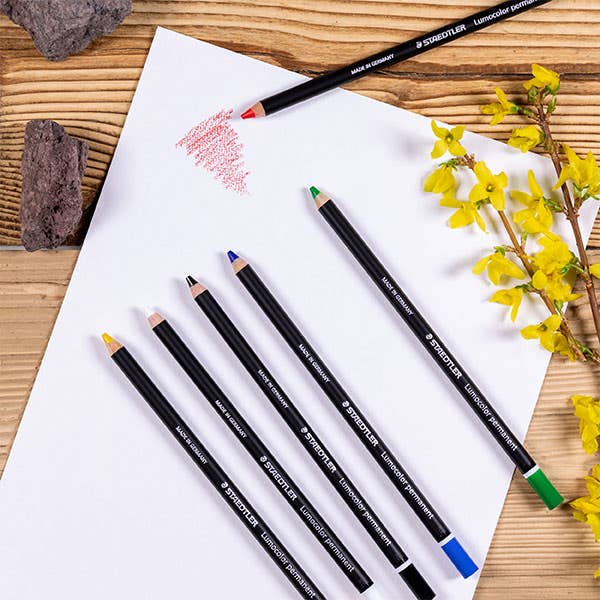 STAEDTLER Lumocolor Permanent Glasochrom Pencils