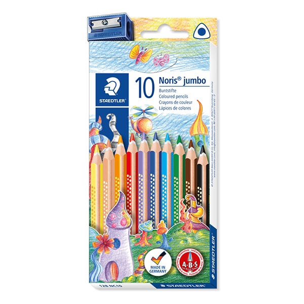 STAEDTLER Noris Jumbo Triangular Coloured Pencil Set