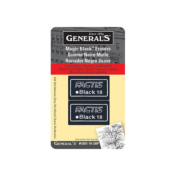 General's Factis Black Erasers