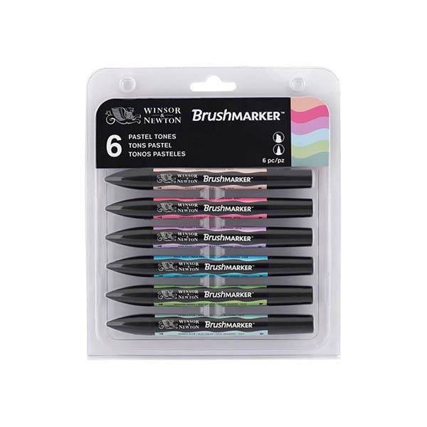 Winsor & Newton BrushMarker Sets of 6