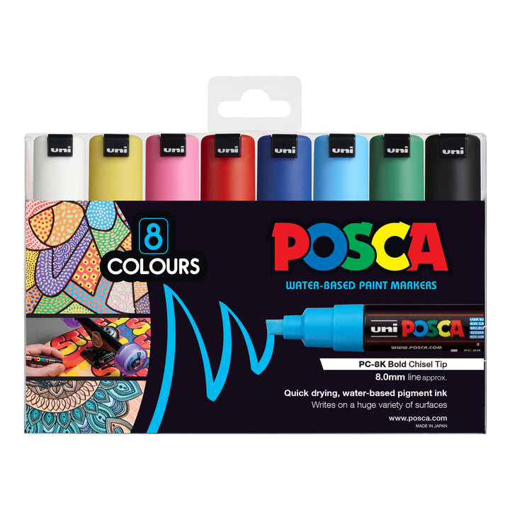 Posca Marker Broad (PC-8K) Sets of 8