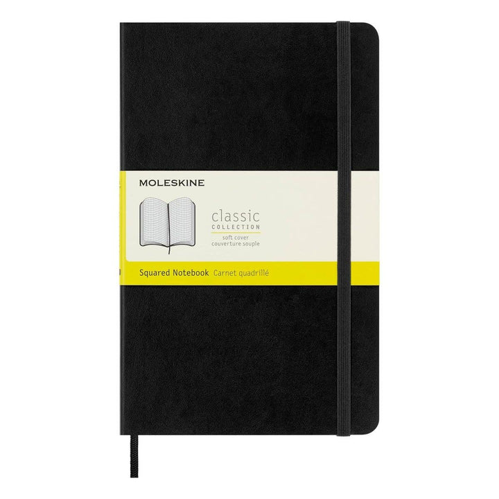 Moleskine Classic Soft Cover Black Grid Notebook