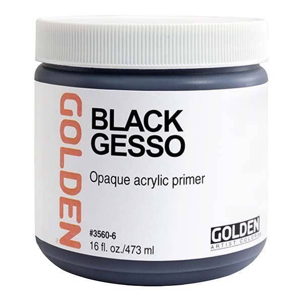 GOLDEN Acrylic Black Gesso