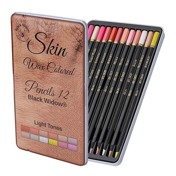 Black Widow Colour Pencil Skin Tone Sets