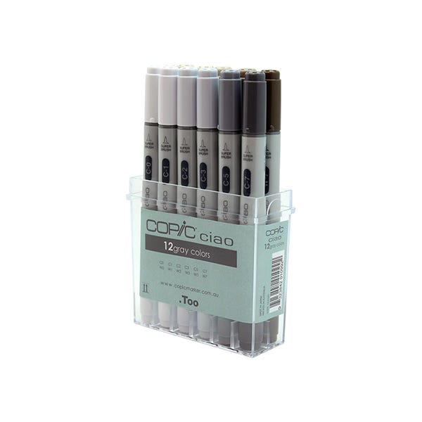 Copic Ciao Marker Assorted Grey Set