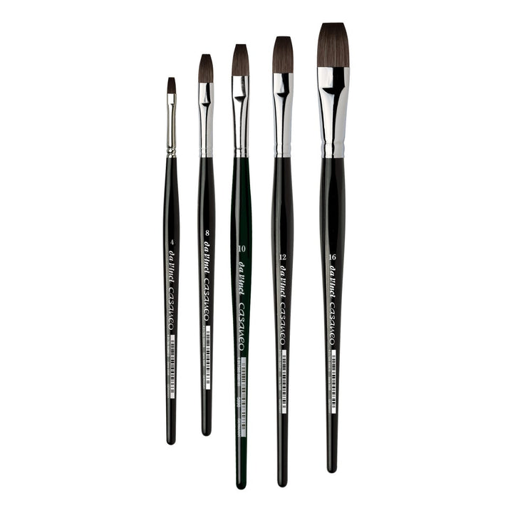 Da Vinci Casaneo 5898 Synthetic Flat Brushes