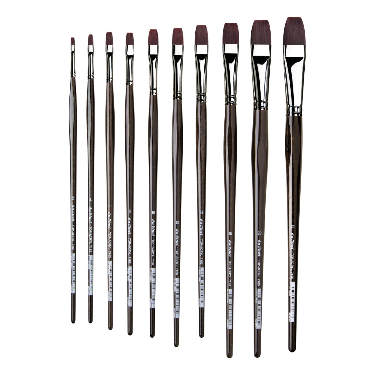 Da Vinci Top Acryl 7185 Synthetic Flat Brushes