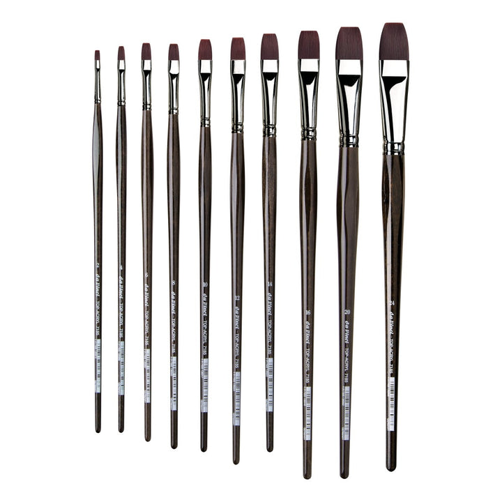 Da Vinci Top Acryl 7185 Synthetic Flat Brushes