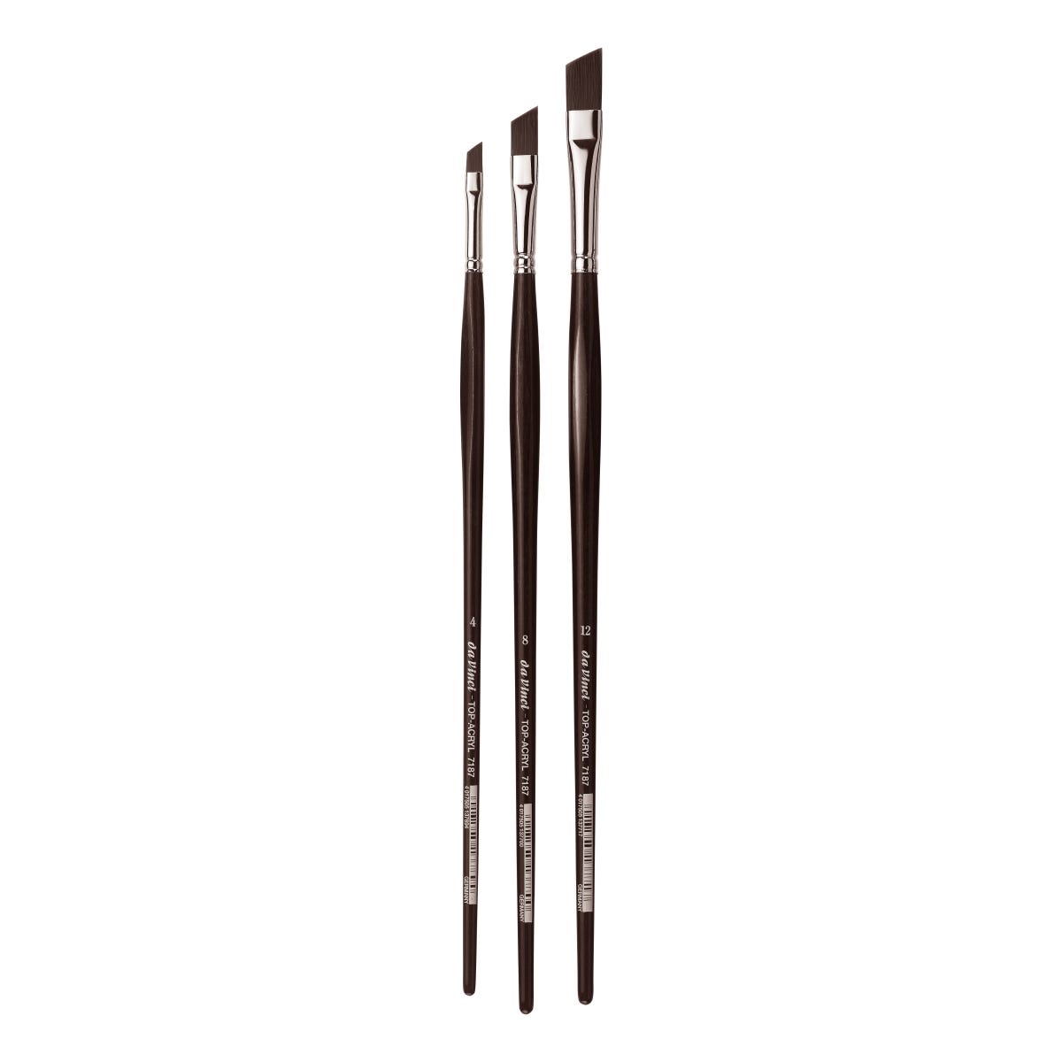 Da Vinci Top Acryl 7187 Synthetic Slanted Brushes