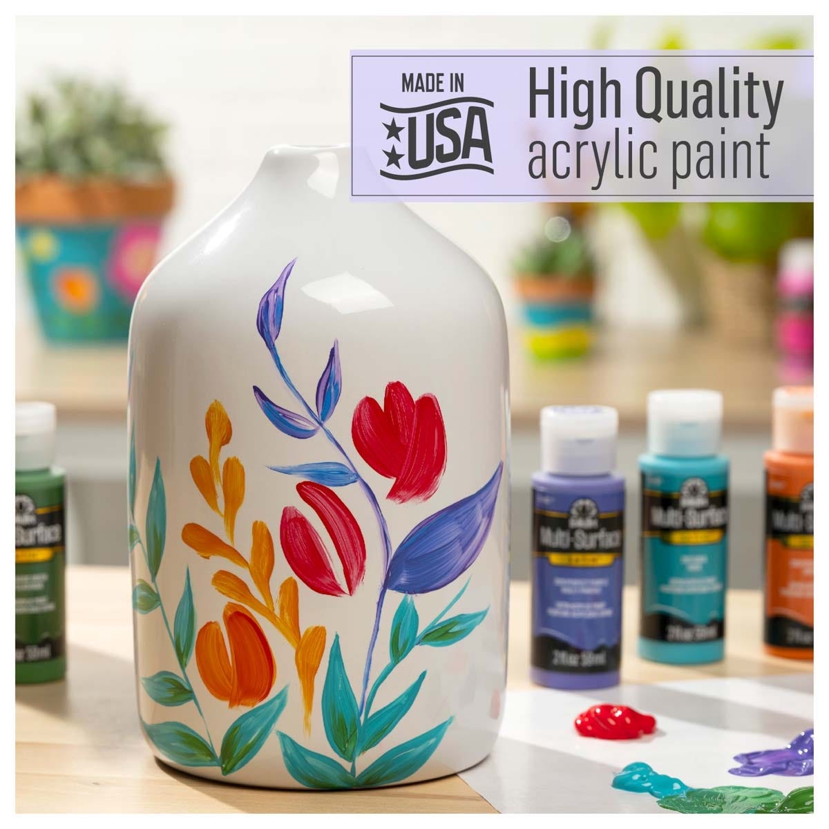 FolkArt Multi-Surface Satin Acrylic Paints 59ml