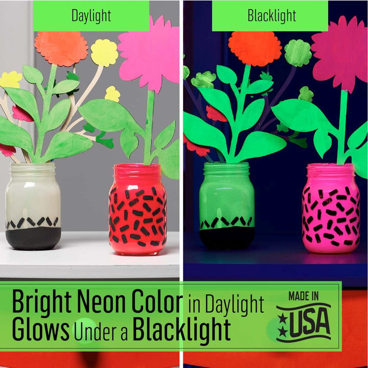 FolkArt Neon Blacklight Acrylic Paints 59ml