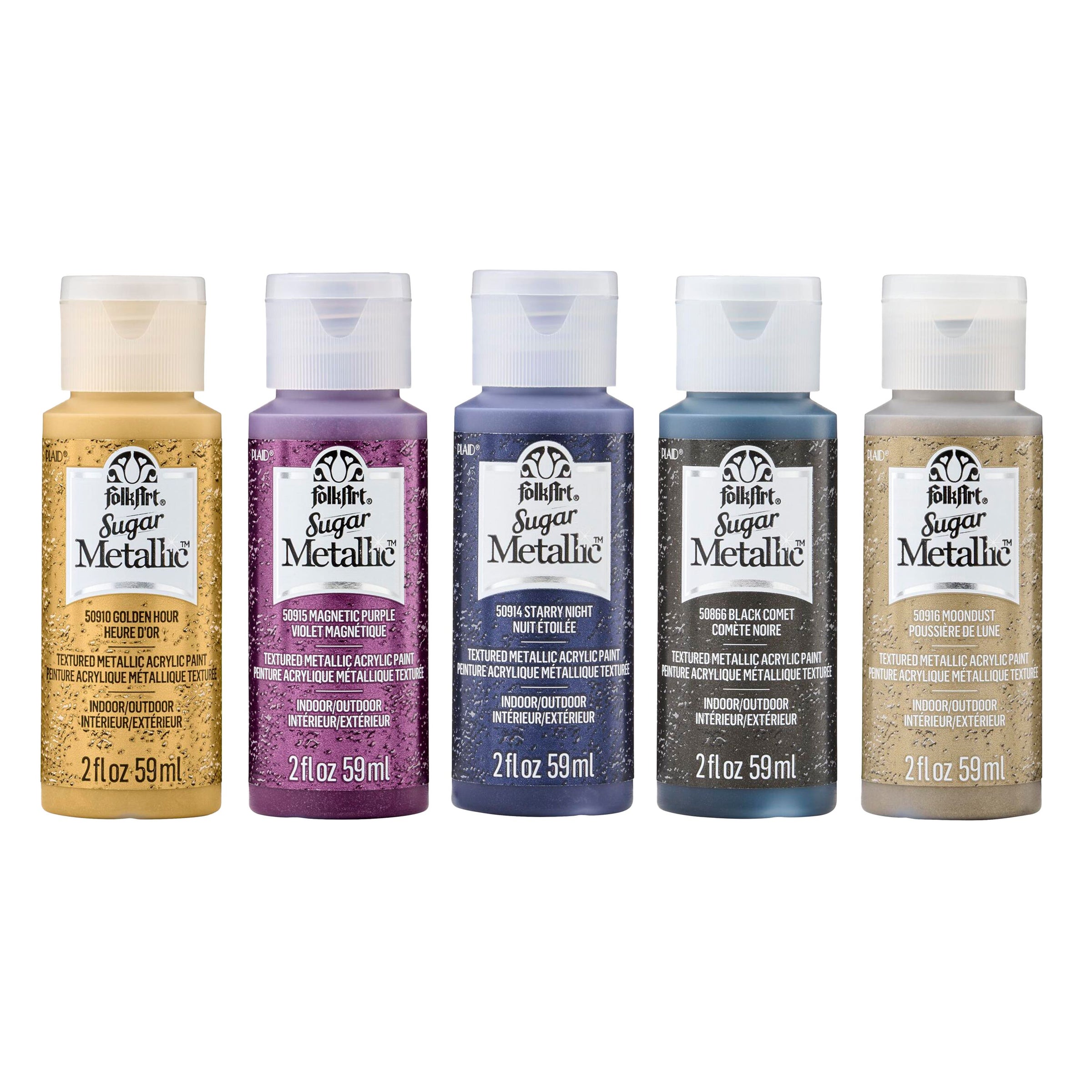 FolkArt Sugar Metallic Acrylic Paints 59ml