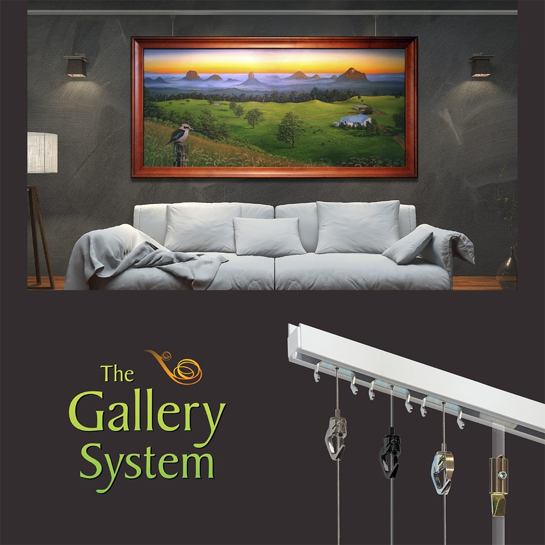 Gallery Hanging System Clear Tape Hanger