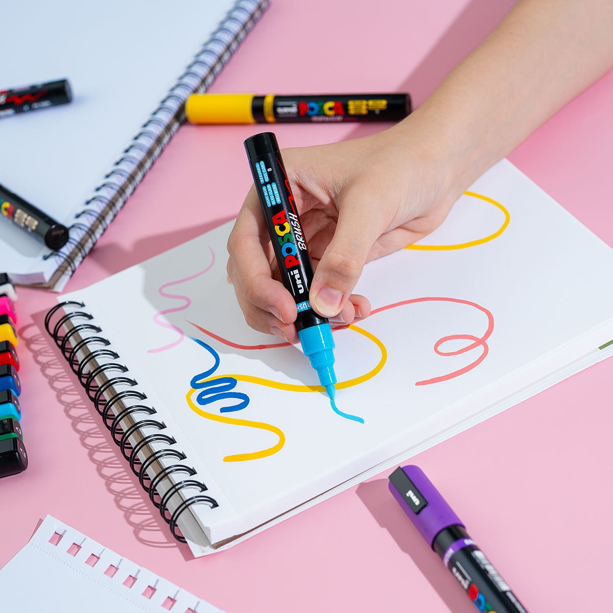 Posca Marker Medium Brush (PC-5BR) Set 16