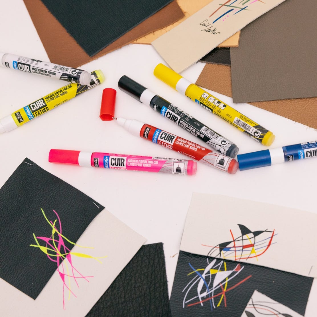 Pebeo Setacolor Leather Marker Sets