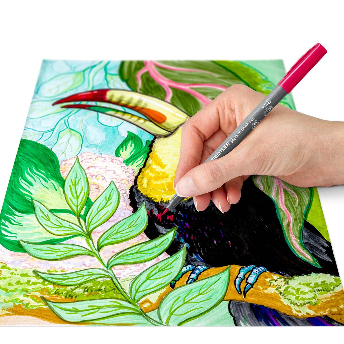 STAEDTLER Pigment Arts Brush Pen Cool Colours Set