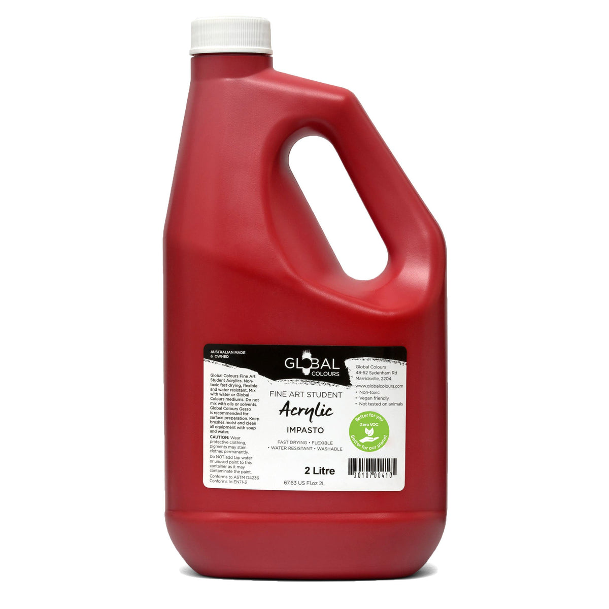 Global Colours Eco-Friendly Fine Art Acrylic Paints 2 Litre