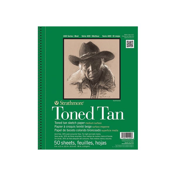 Strathmore Series 400 Wire Bound Toned Sketch Pads