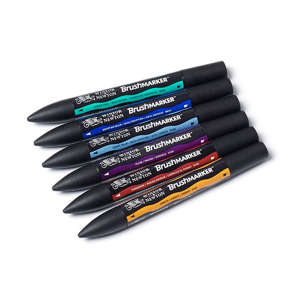 Winsor & Newton BrushMarker Sets of 6
