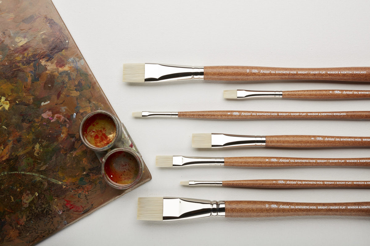 Winsor & Newton Artists' Oil Synthetic Hog Bright Brushes