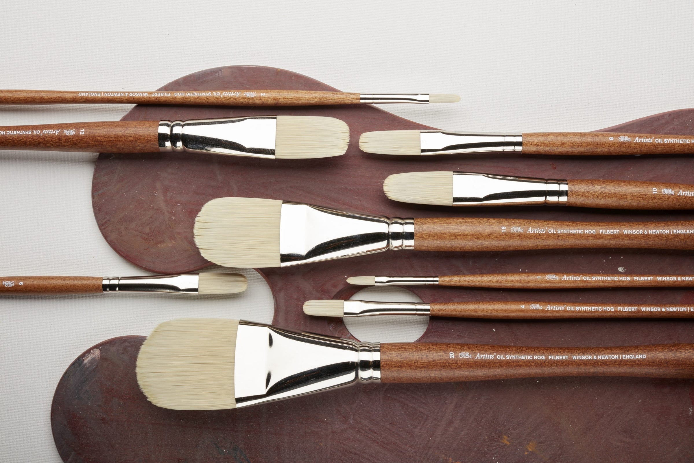 Winsor & Newton Artists' Oil Synthetic Hog Filbert Brushes