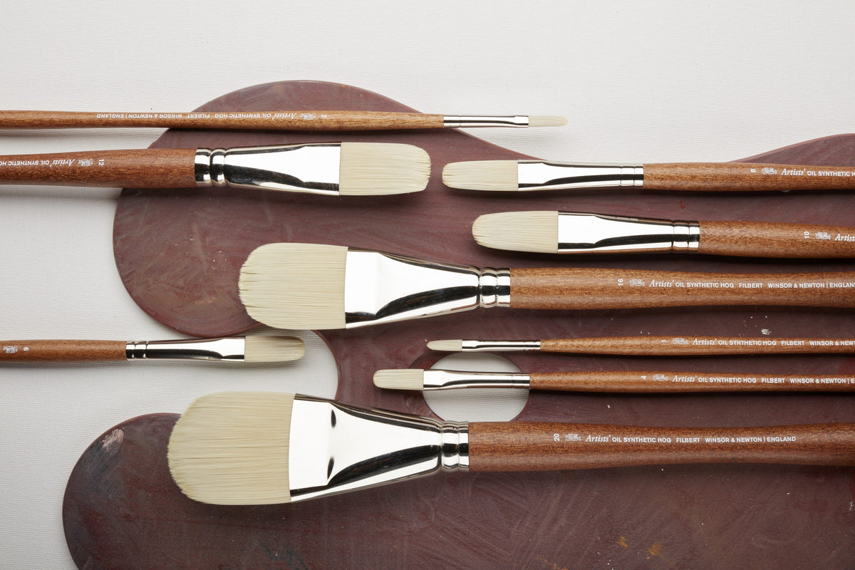 Winsor & Newton Artists' Oil Synthetic Hog Filbert Brushes