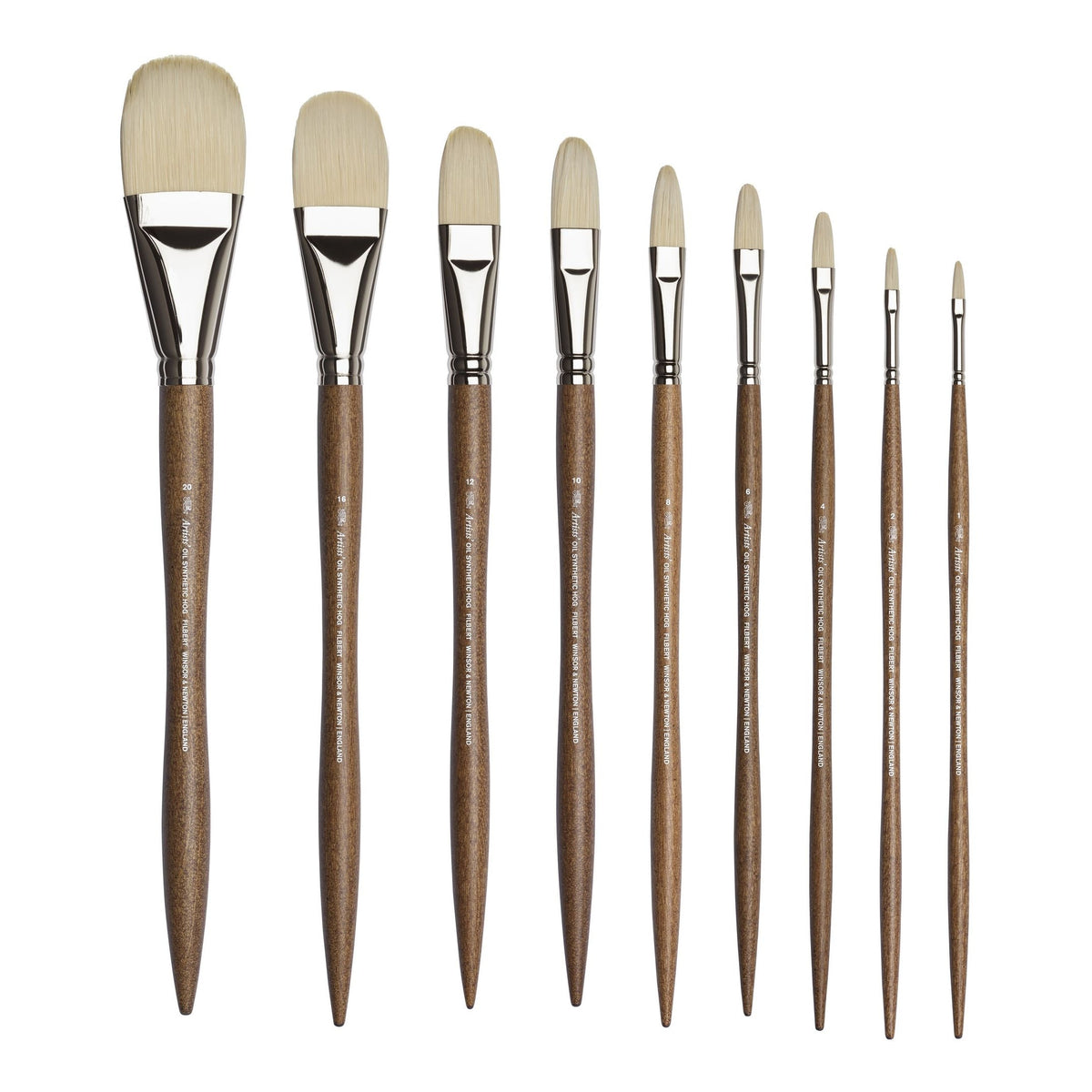 Winsor & Newton Artists' Oil Synthetic Hog Filbert Brushes