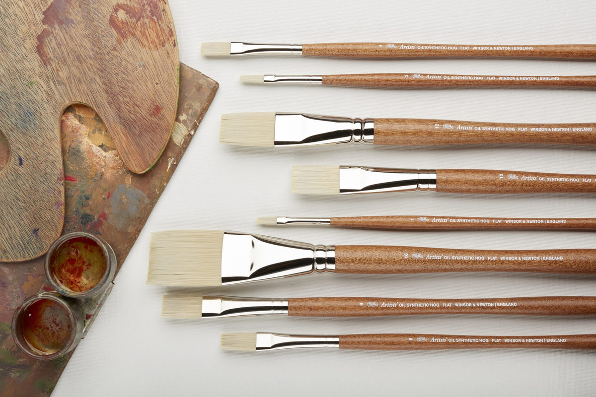 Winsor & Newton Artists' Oil Synthetic Hog Flat Brushes