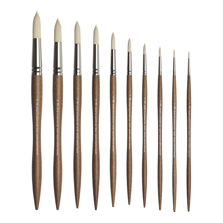 Winsor & Newton Artists' Oil Synthetic Hog Round Brushes